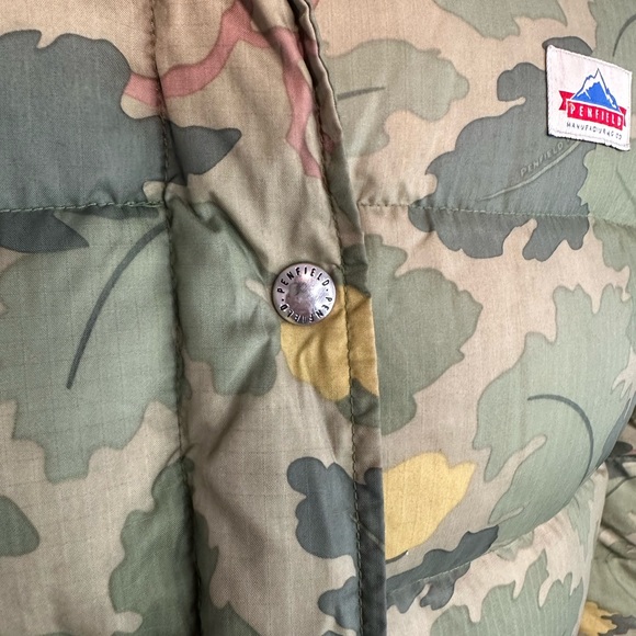 Vintage Penfield Down Puffer Jacket Camo Full Zip Size Small Womens - Picture 5 of 12